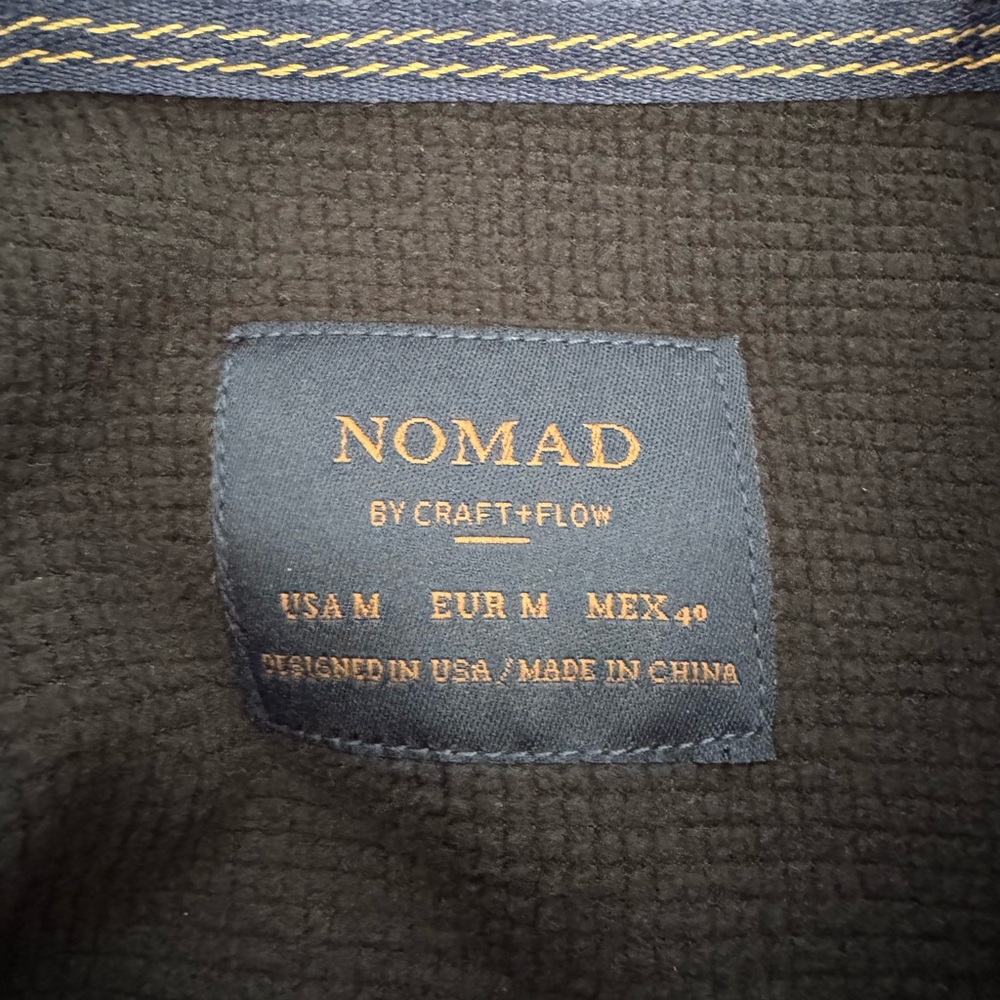 Nomad by Craft + Flow Rust Black Plaid Sierra Lined Flannel Size M 🍂LIKE NEW🍂 - Picture 13 of 14